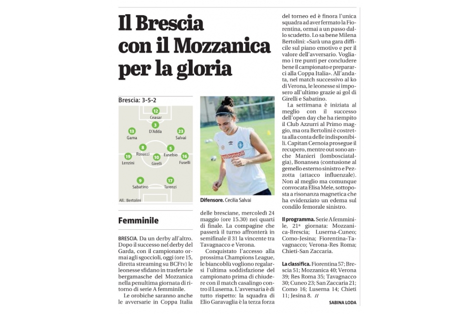 Giornale di Brescia – 06/05/2017