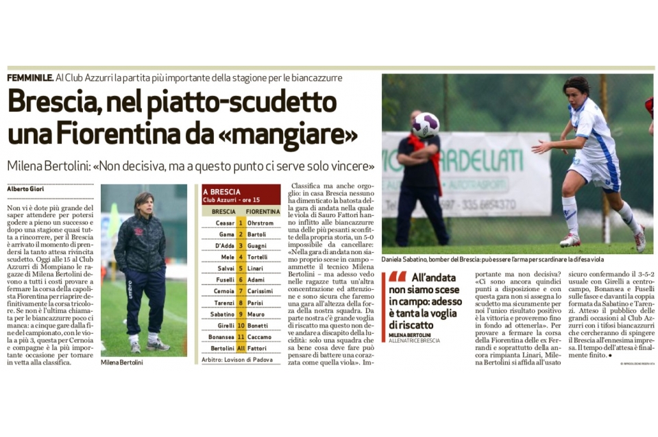Bresciaoggi – 25/03/2017
