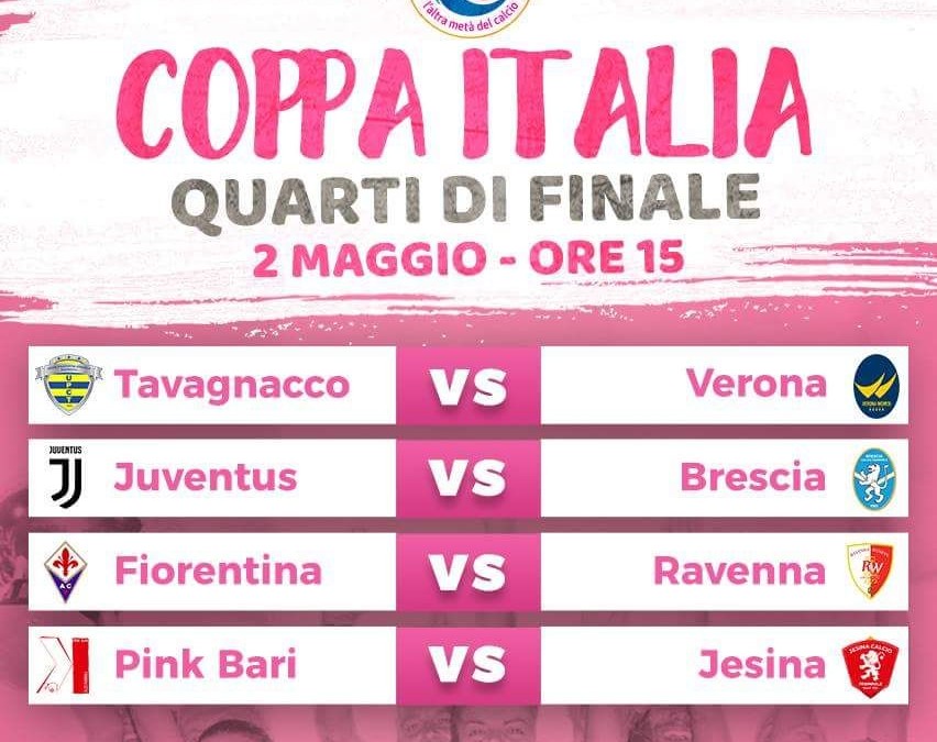 Quarti Coppa Italia, a Torino contro la Juve mercoledì 2 maggio