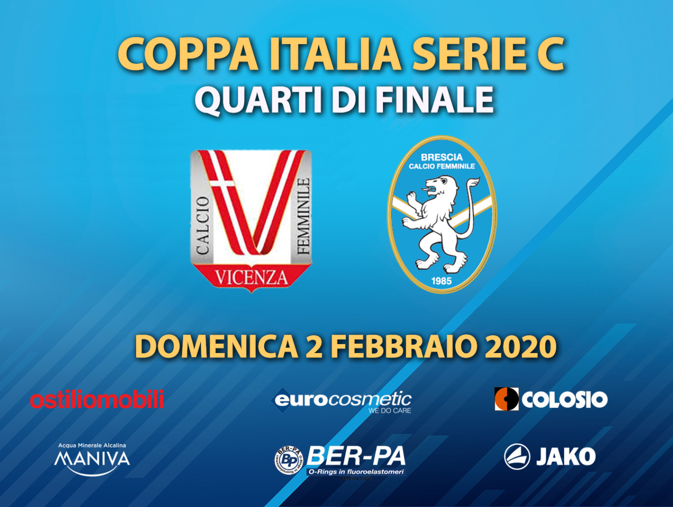 Coppa Italia Serie C ai quarti sarà VicenzaBrescia Brescia Calcio