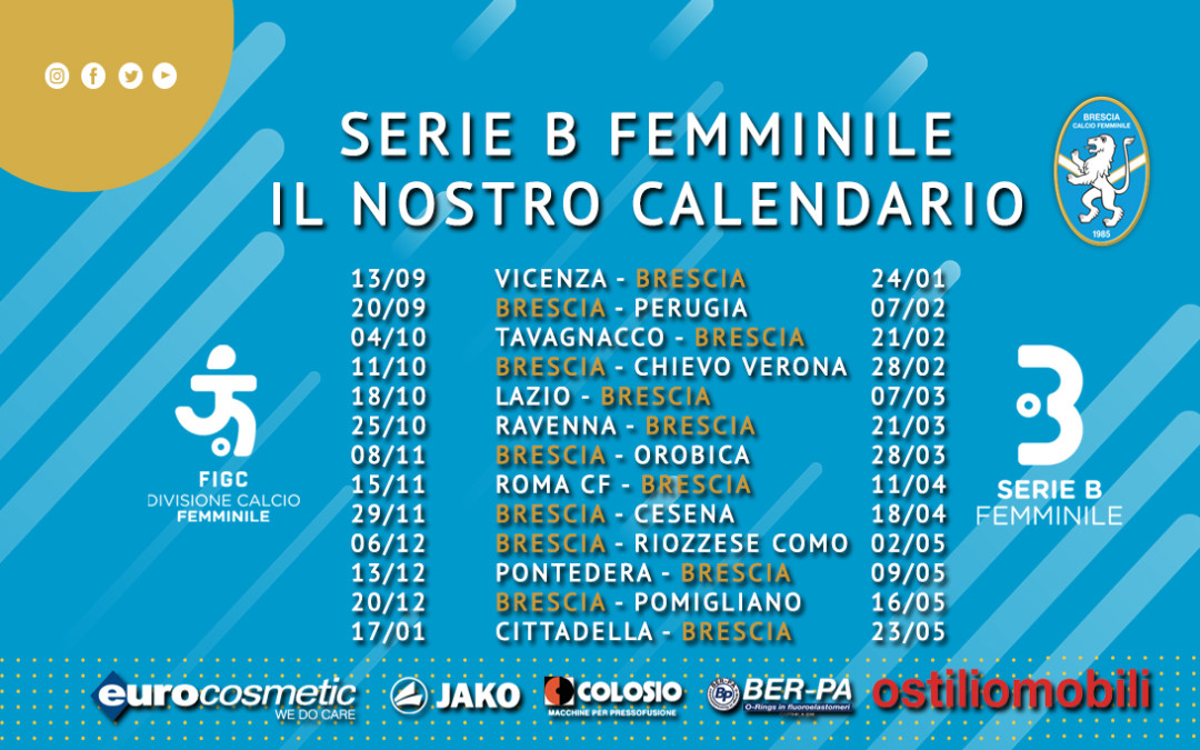 Serie B femminile 2020/2021: ecco il calendario