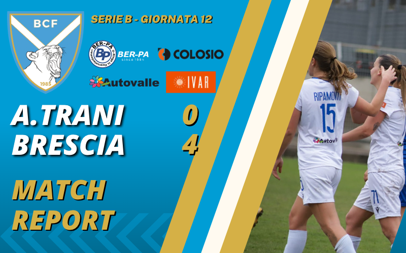 Apulia Trani-Brescia 0-4: il match report