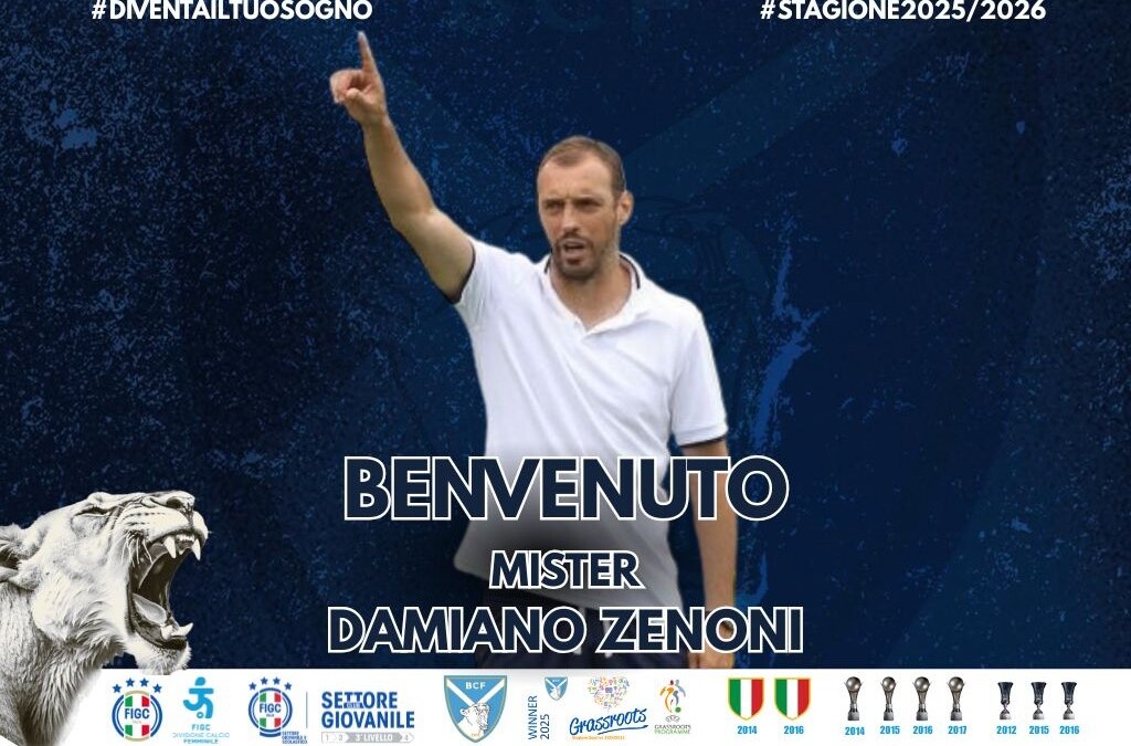 Benvenuto mister! Damiano Zenoni è il nuovo allenatore del Brescia Calcio Femminile